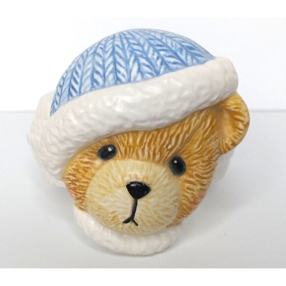 Cherished Teddies Napkin Rings 1996 Priscilla Hillman Winter Holiday Decorations - Picture 4 of 12